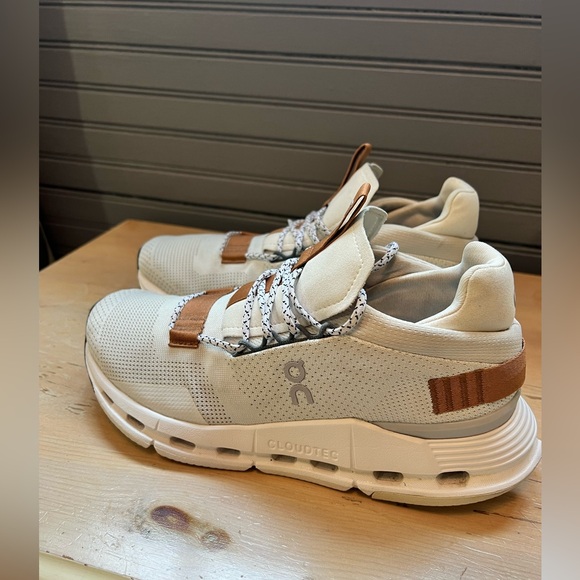 ON Running Cloudnova - White Pearl / Brown - Women’s Size 8 - Picture 5 of 10